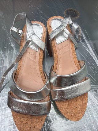 Sandalias Stradivarius Plateadas