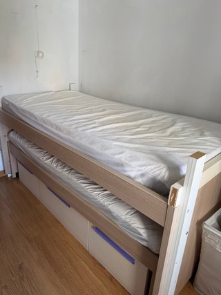 Cama Nido con Cajones y Colchones