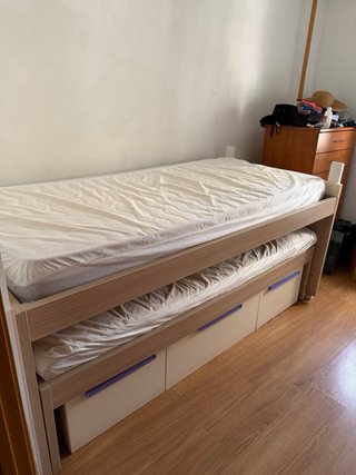 Cama Nido con Cajones y Colchones