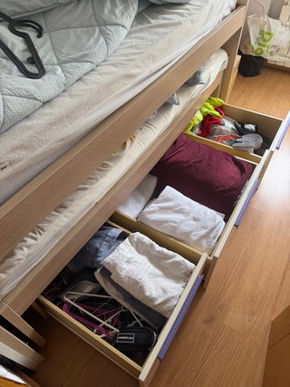 Cama Nido con Cajones y Colchones