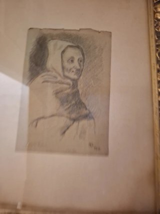 Cuadro Dibujo  1913 antiguo
