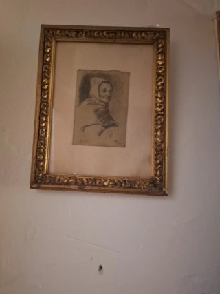 Cuadro Dibujo  1913 antiguo