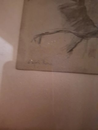 Cuadro Dibujo  1913 antiguo