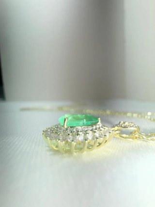 Colgante de Plata S925 con Esmeralda