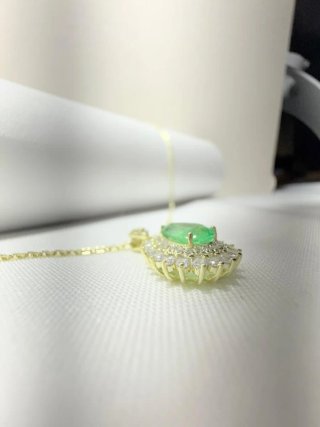 Colgante de Plata S925 con Esmeralda