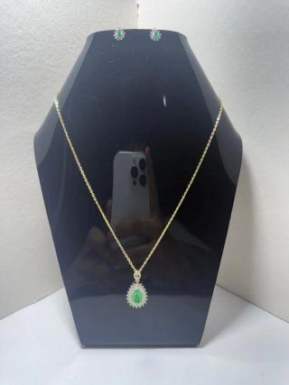 Colgante de Plata S925 con Esmeralda