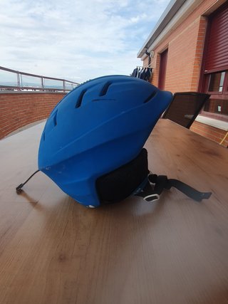 Casco y Gafas Esquí Azul