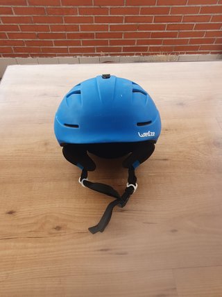 Casco y Gafas Esquí Azul