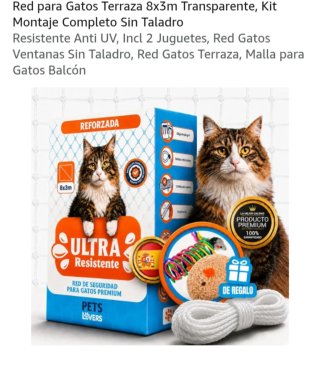 Red de Seguridad para Gatos 8x3m