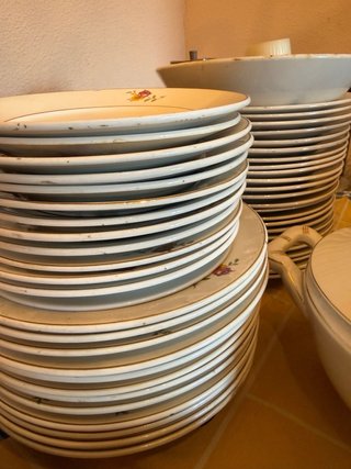Vajilla Royal China Vigo + Cristalería
