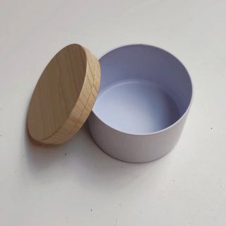 6 Envases de Aluminio Blancos con tapa