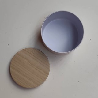 6 Envases de Aluminio Blancos con tapa