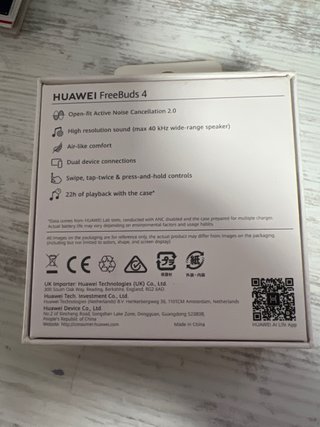 Huawei FreeBuds 4 estuche de carga inalambrica