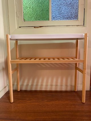 Mesa auxiliar Ikea Satsumas bambú