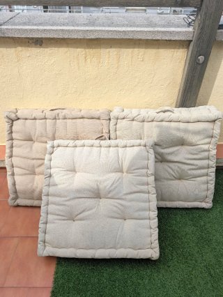 Cojines para palets terraza beige
