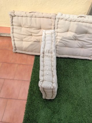 Cojines para palets terraza beige