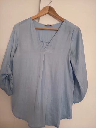 Blusa Stradivarius azul talla S