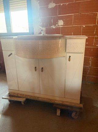 Mueble de baño con encimera de mármol