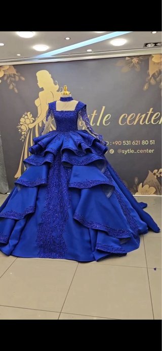 Vestido de Quinceañera Azul