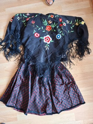 Traje Baturra Niña Talla 4-8 Años