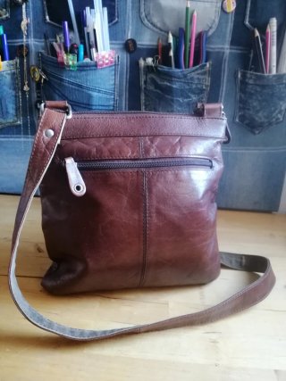 Bolso Bandolera de Piel Auténtica
