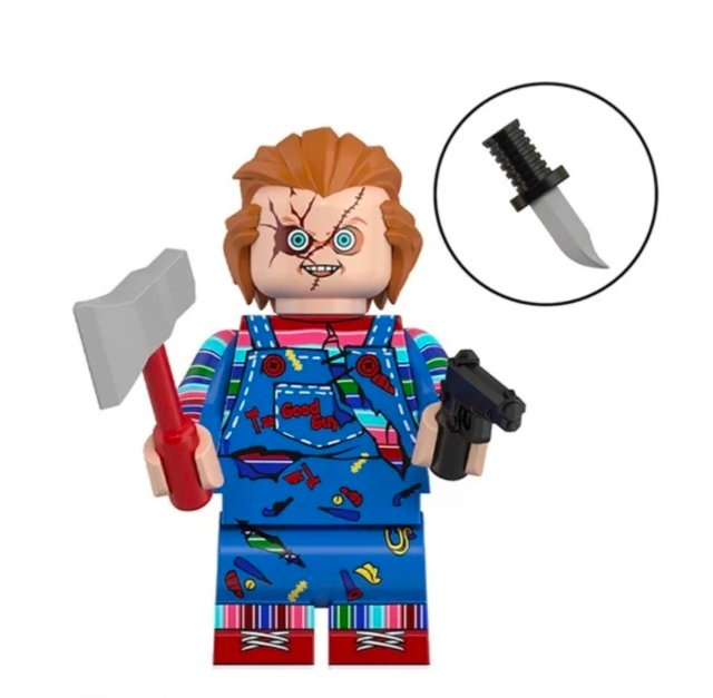 Mini Figura Lego Halloween Chucky compatible