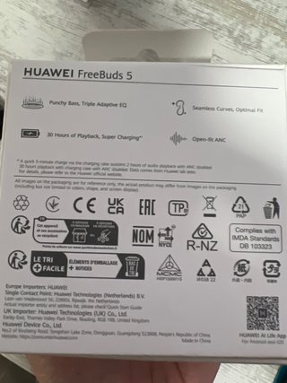Huawei FreeBuds 5 estuche carga Inalámbrico
