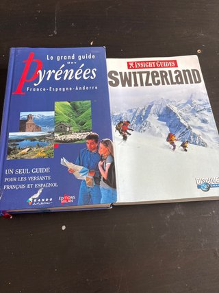 Guias de Suiza (en ingles) y de Pirineos (frances)