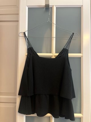 Blusa de fiesta negra Zara