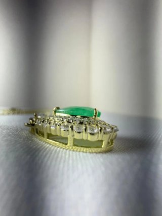 Colgante de plata S925 con Esmeralda
