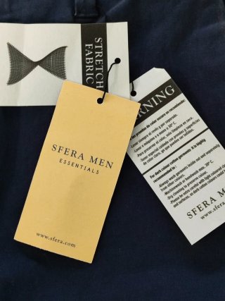Pantalón Sfera Stretch Hombre Azul T42 nuevo