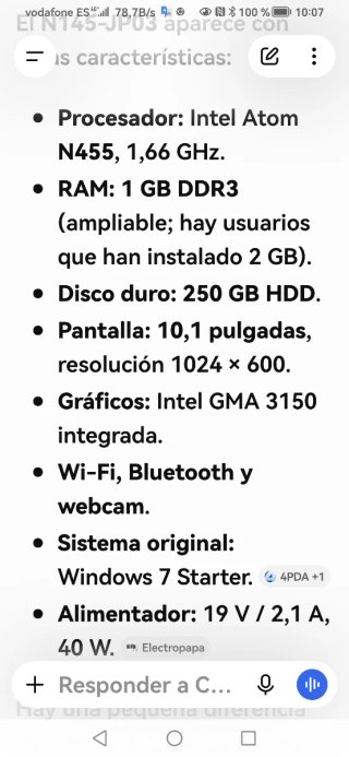 Ordenador Samsung Negro
