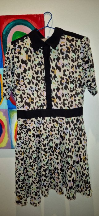 Vestido camisero estampado Minueto