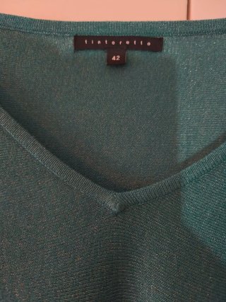 Blusa Tintoretto holgada verde talla XL