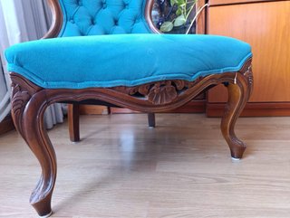 Sillón de Terciopelo Turquesa