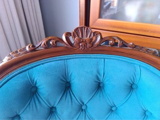 Sillón de Terciopelo Turquesa