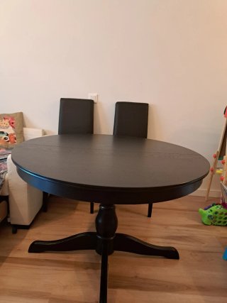 Mesa Extensible IKEA Negra