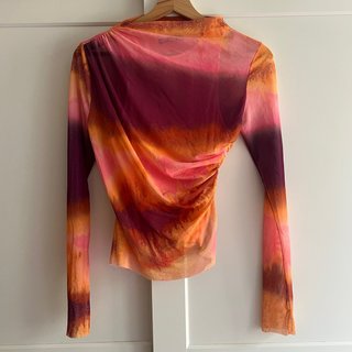 Top de tul tie dye Zara