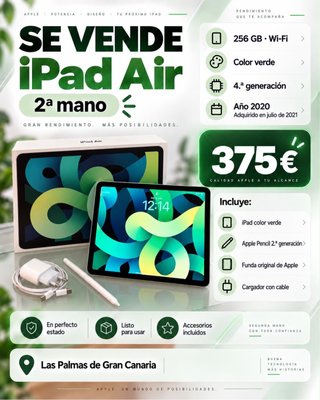 iPad Air 4ª Generación y Apple Pencil