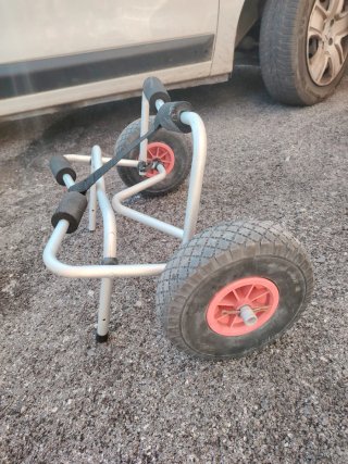 Carrellino per trasporto kayak, SUP e surf