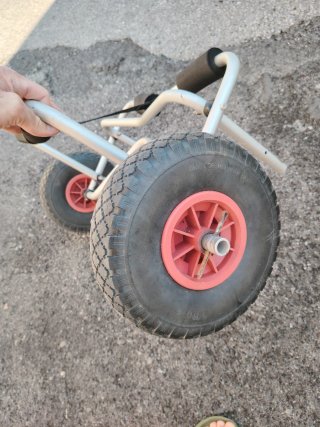 Carrellino per trasporto kayak, SUP e surf