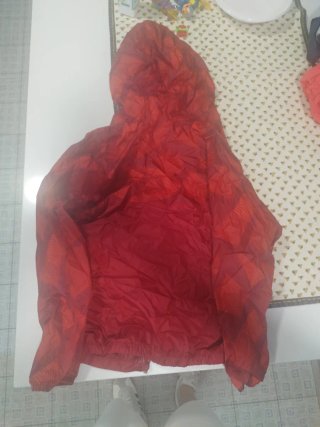 Impermeable Quechua Rojo Niño
