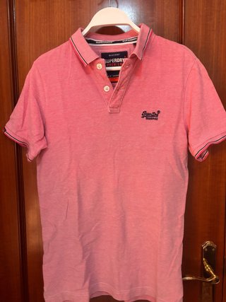 Polo Superdry rosa talla M