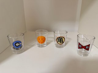Set de 4 Vasos de Chupito Dragon Ball