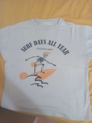 Camiseta Beige Surf Days All Year