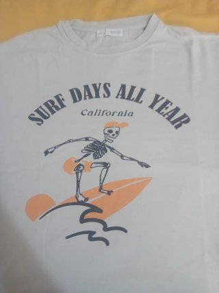 Camiseta Beige Surf Days All Year