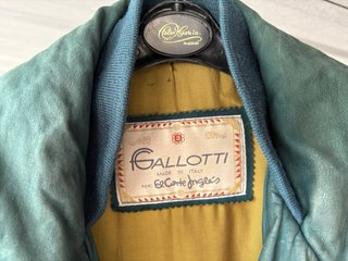 Cazadora hombre Vintage de piel Verde Gallotti