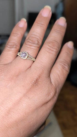 Anillo Oro Laminado Rosa Nuevo TALLA 7