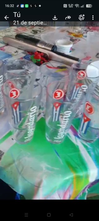 8 Vasos Legendario Ron Cuba 7 euros todos