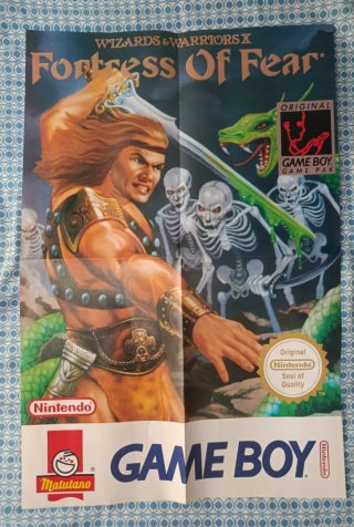 Póster Game Boy Wizards & Warriors X
